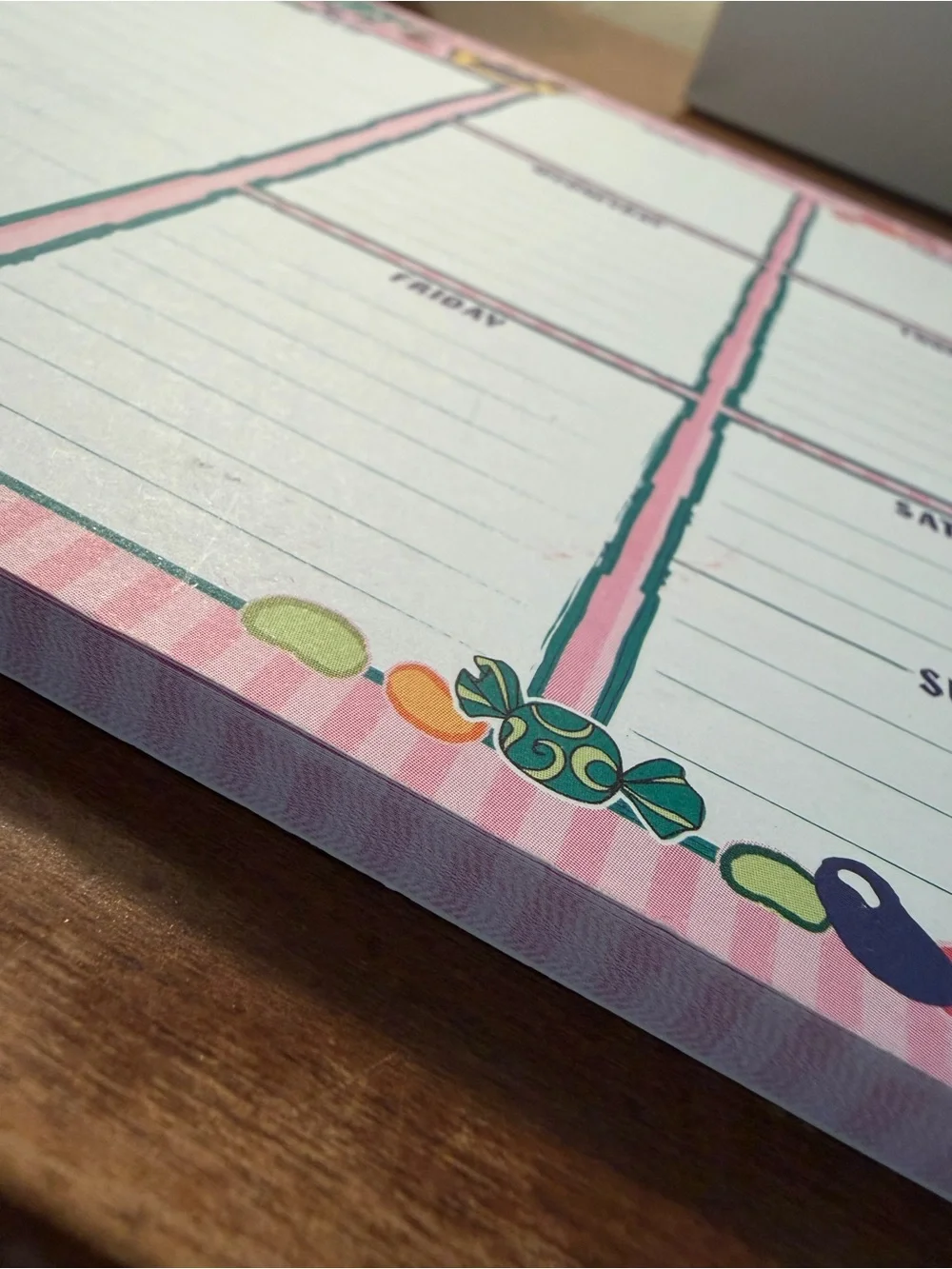 Harry Potter Honeydukes Themed Weekly Planner Notepad - Pink Candy Design